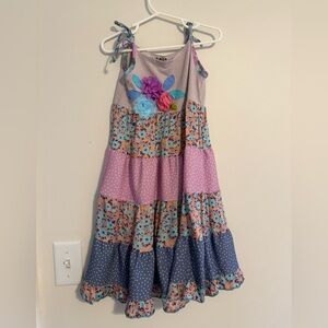 ZAZA Charming Multicolor Floral Kids Dress